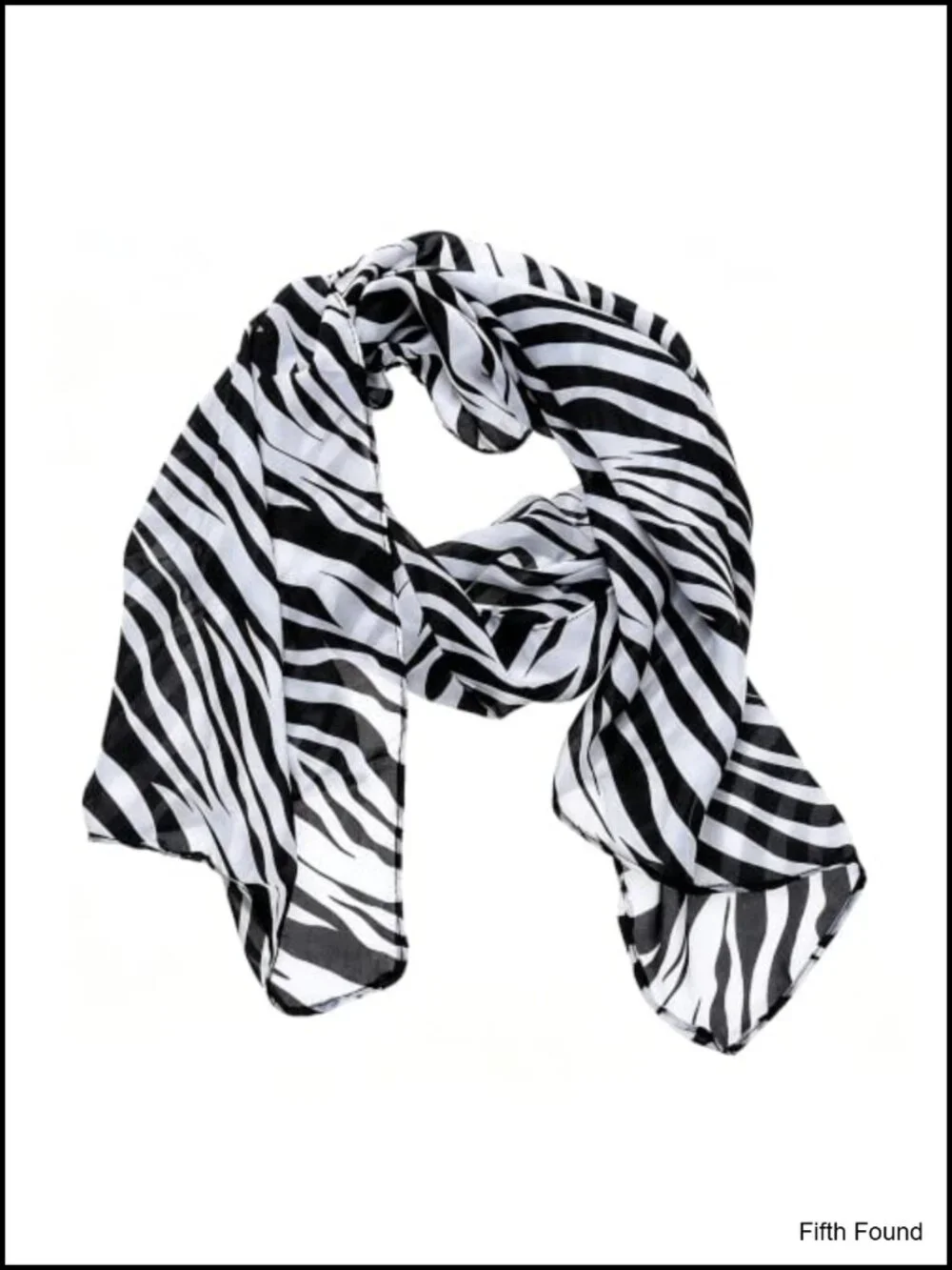 Chiffon Zebra Print Fashion Scarf Lightweight Long Wrap